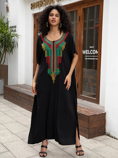 Bohemian Embroidered Kaftan