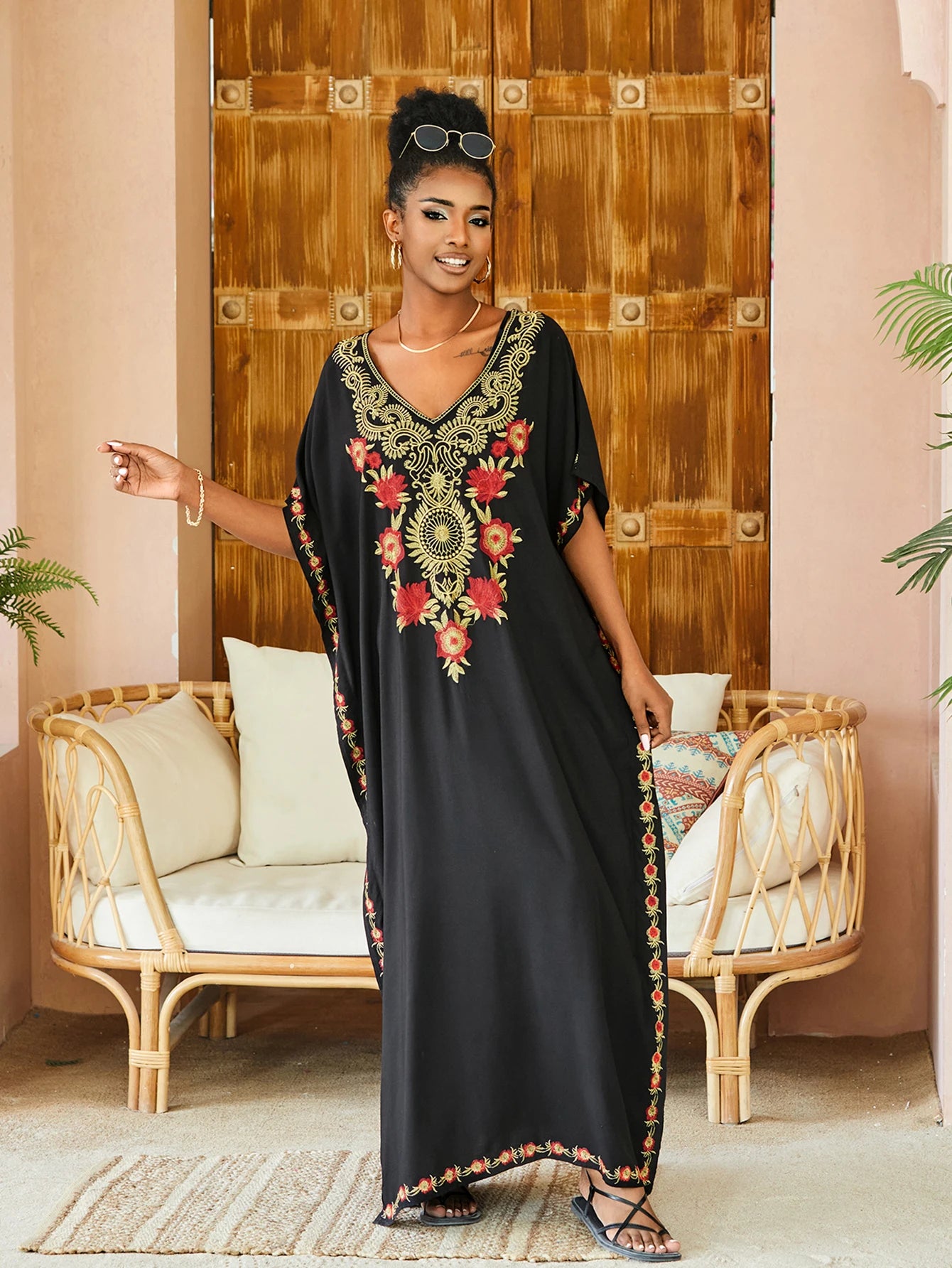 Bohemian Embroidered Kaftan