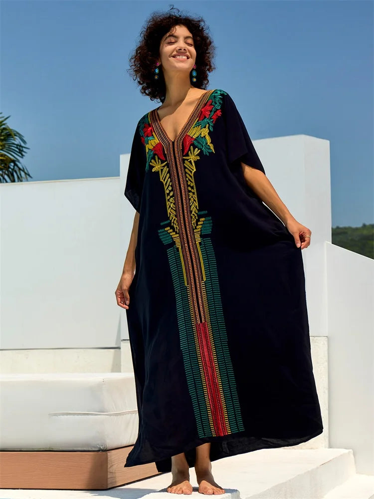 Bohemian Embroidered Kaftan