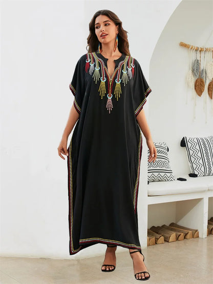 Bohemian Embroidered Kaftan