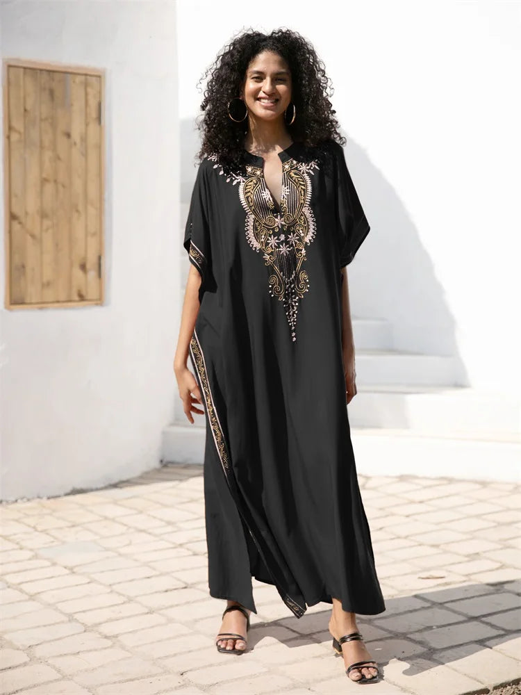 Bohemian Embroidered Kaftan