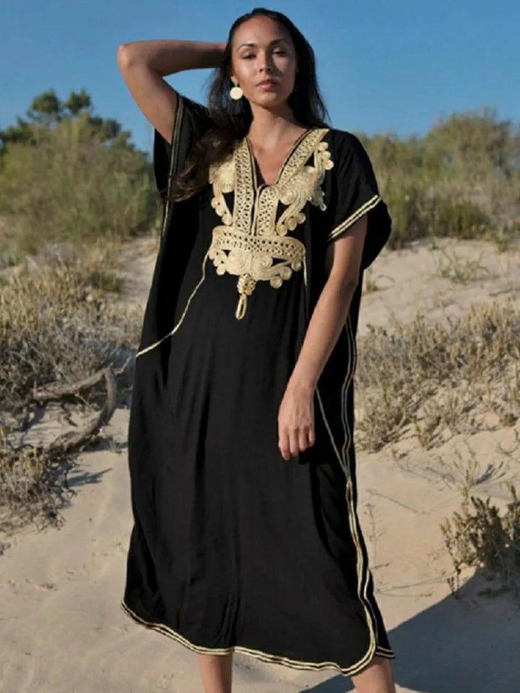 Bohemian Embroidered Kaftan