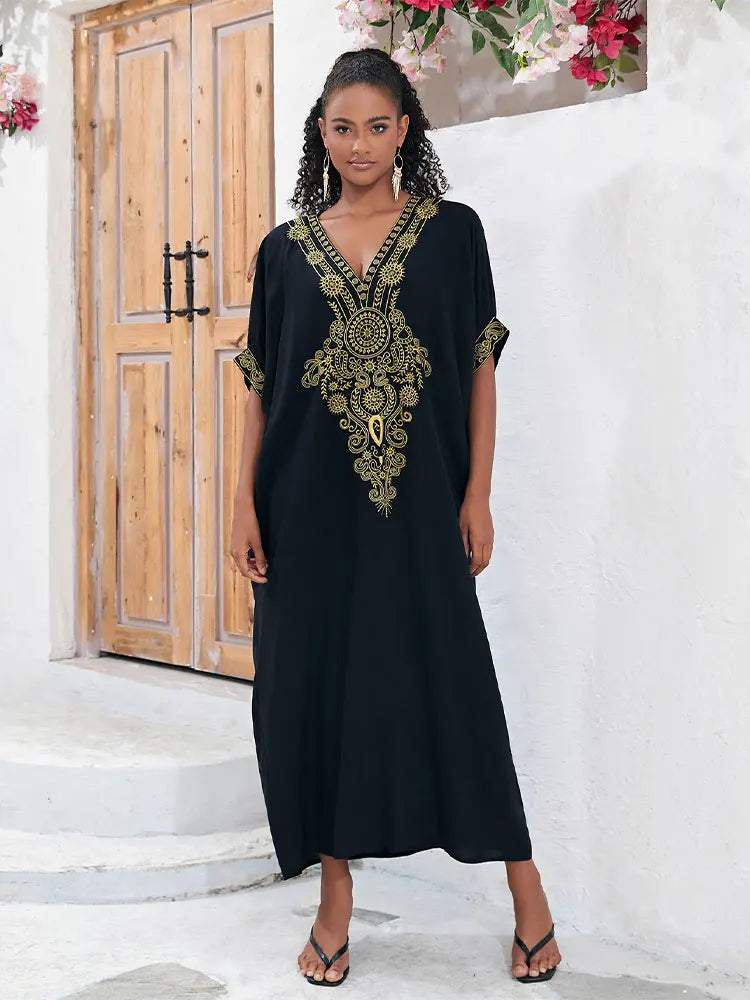 Bohemian Embroidered Kaftan