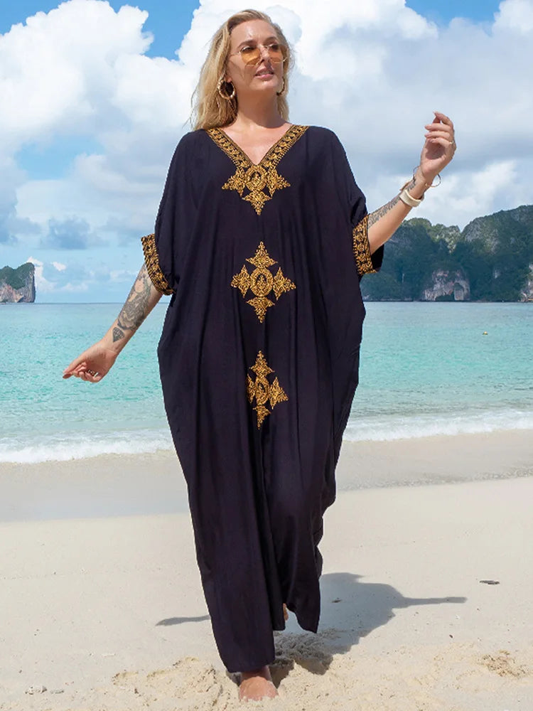 Bohemian Embroidered Kaftan