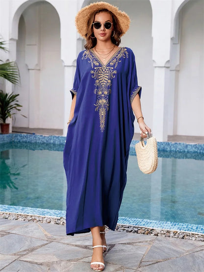 Bohemian Embroidered Kaftan