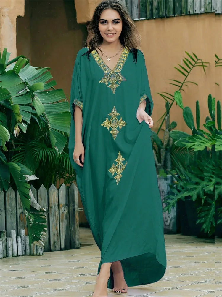 Bohemian Embroidered Kaftan