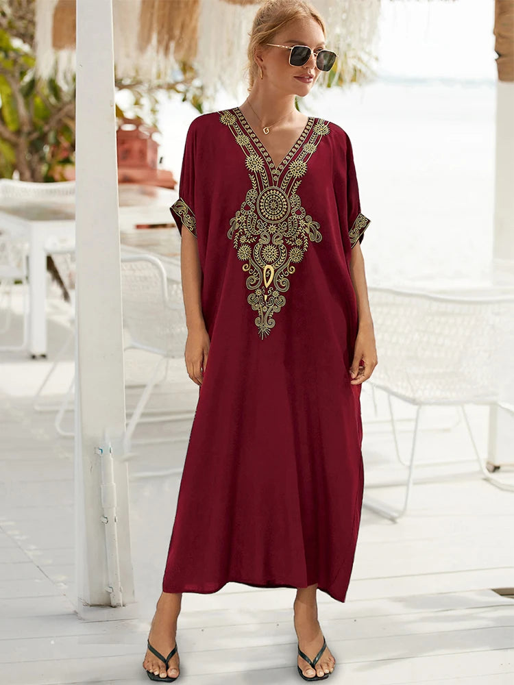 Bohemian Embroidered Kaftan