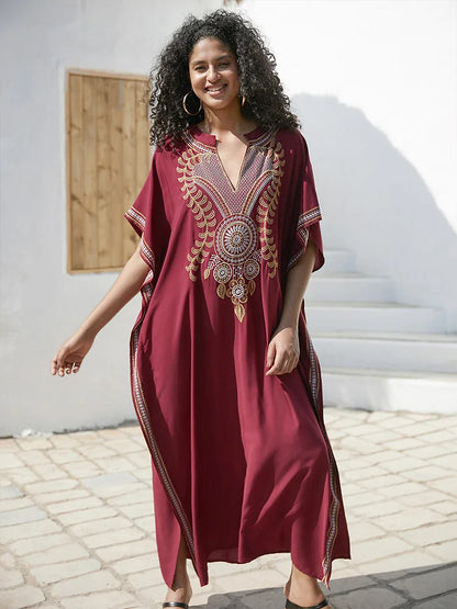 Bohemian Embroidered Kaftan