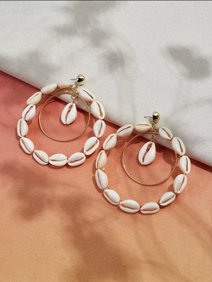 Cowrie Shell Earrings Perfect for Mother&