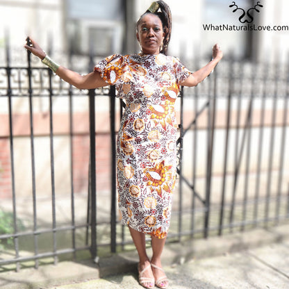 African Midi dress M