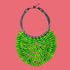 Emerald Leaf Burst Collar Necklace