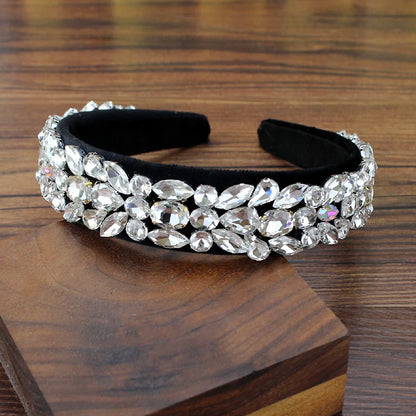 Sparkling Crystal-Encrusted Wedding  Hairband