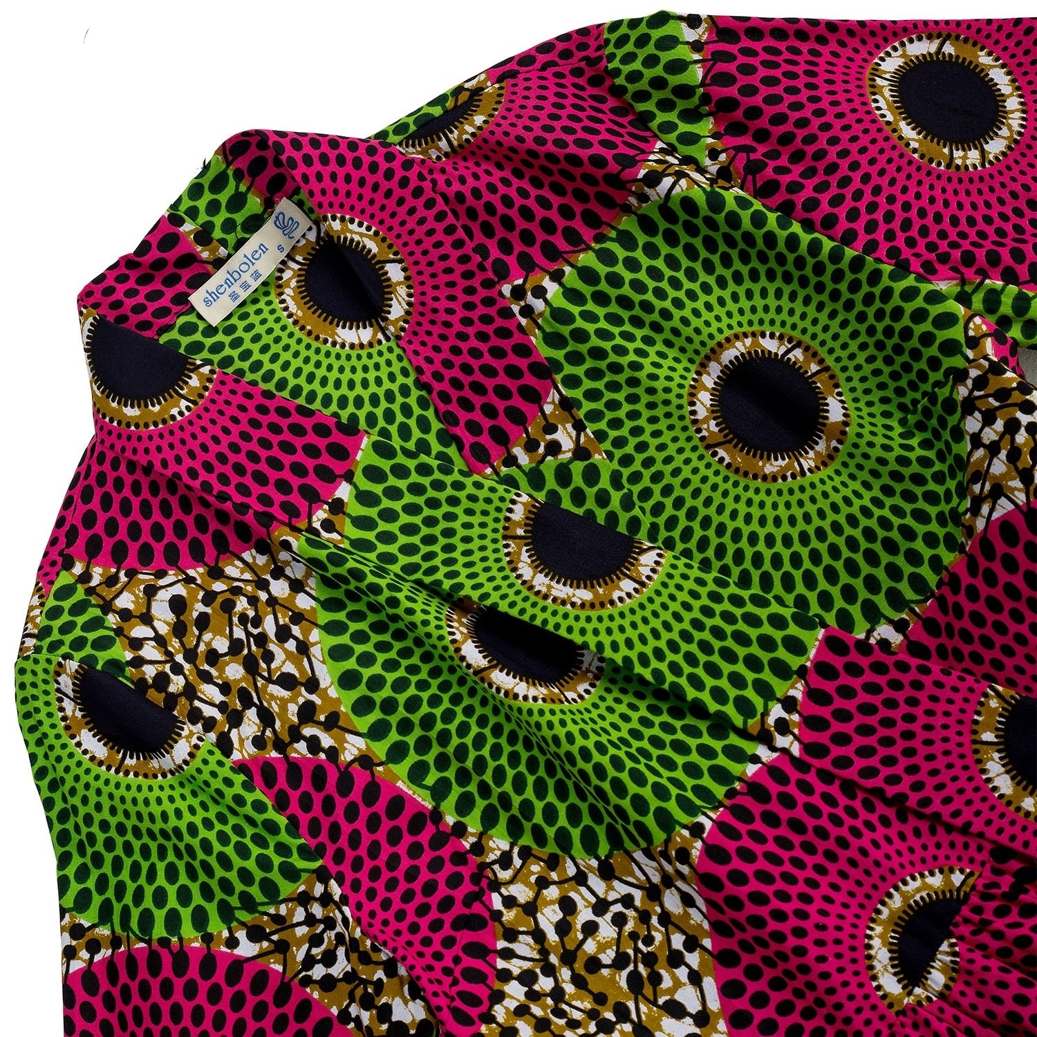 African Ankara Long SleeveHigh Waist Jacket 