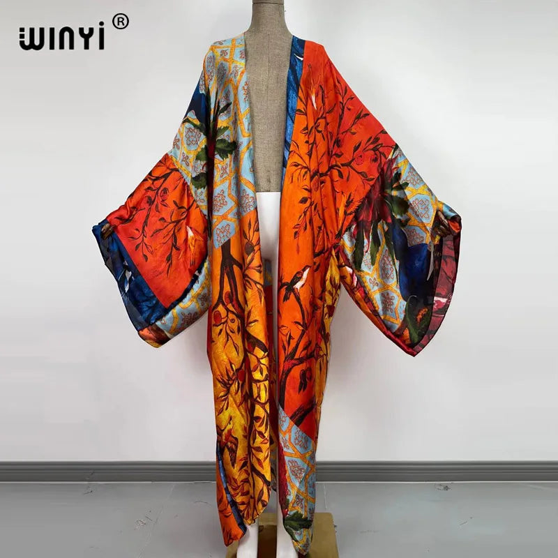 Kimono Kaftan Boho Soft Cardigan - Batwing Sleeve