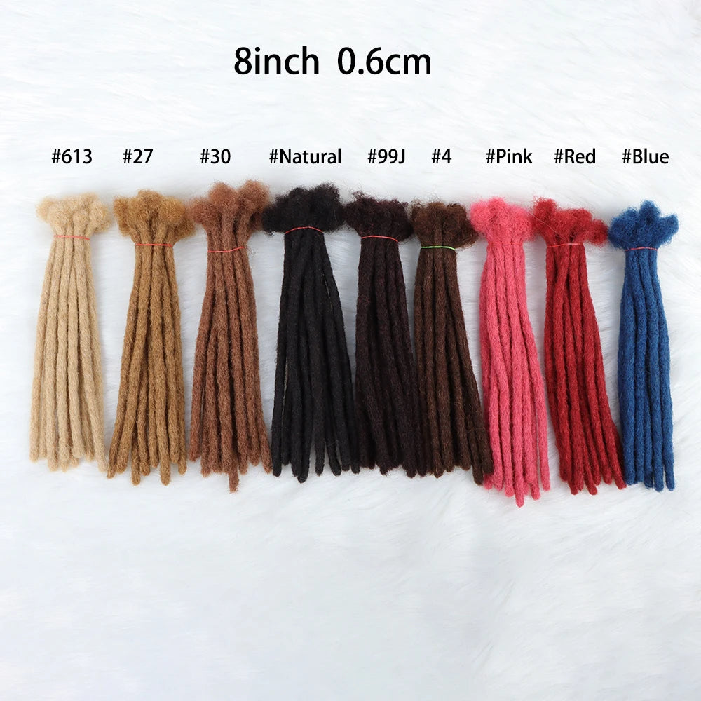 Human Hair Loc Extensions size 0.8 cm