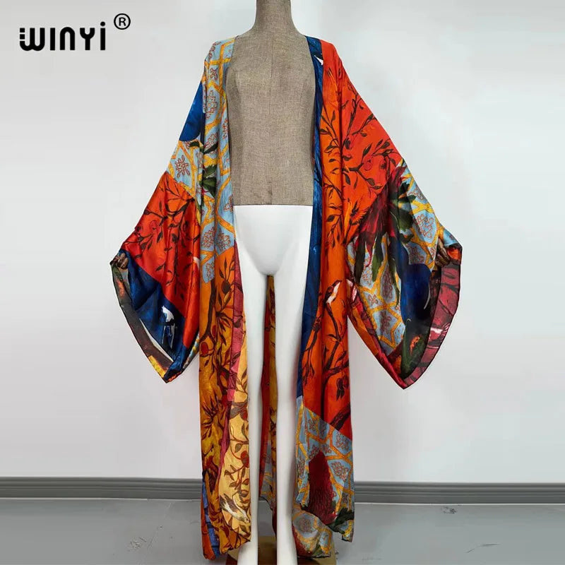 Kimono Kaftan Boho Soft Cardigan - Batwing Sleeve