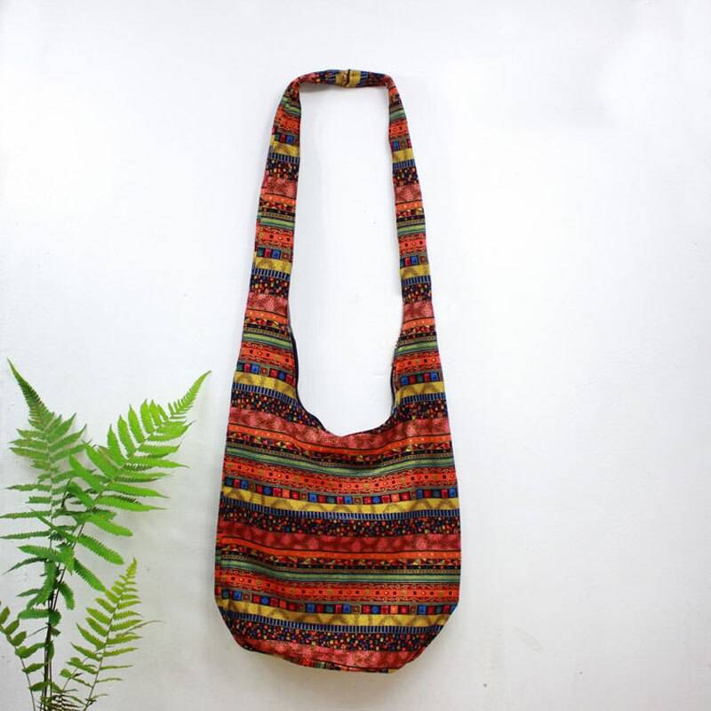 Handmade Sling Crossbody Shoulder Bag Bohemian Boho Style