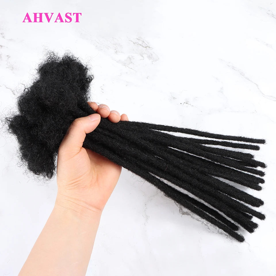 Human Hair Loc Extensions 0.6 cm thick from 8 to 20 inch length