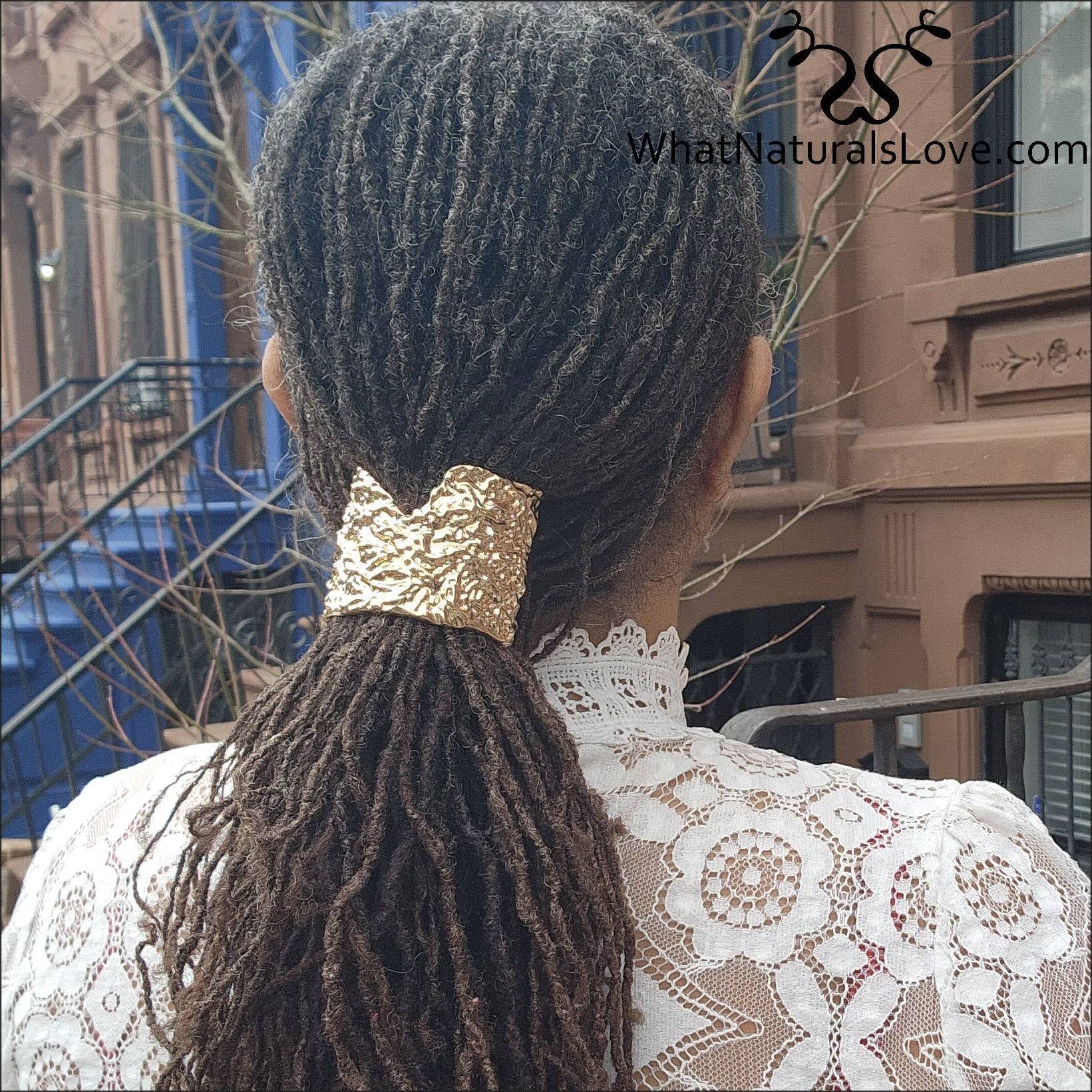 Chunk of Gold/Silver Hair cuffs for Locs, Dreadlocks and 