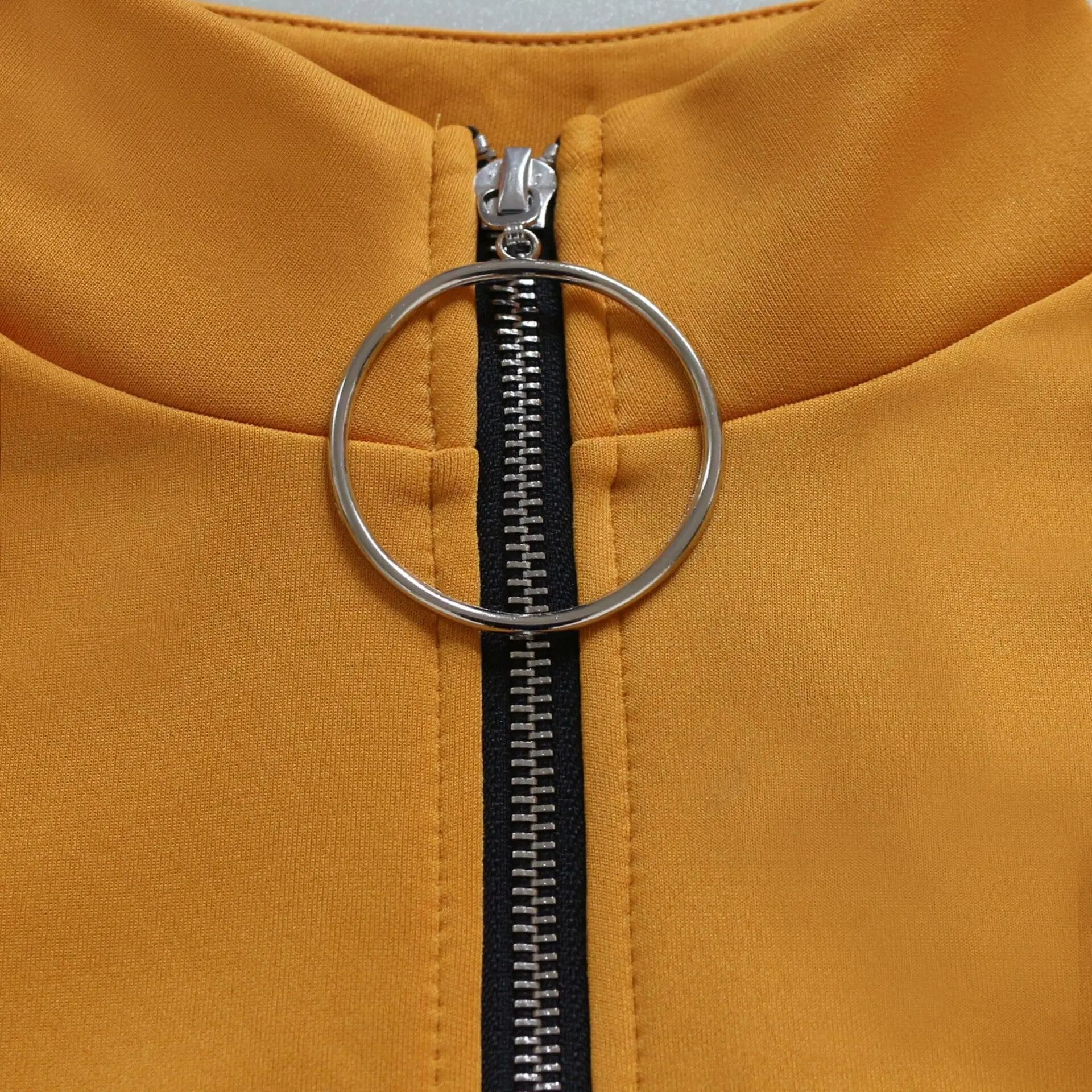 Super stylish Elegant Tunic Jacket with Zipper and Long Sleeves