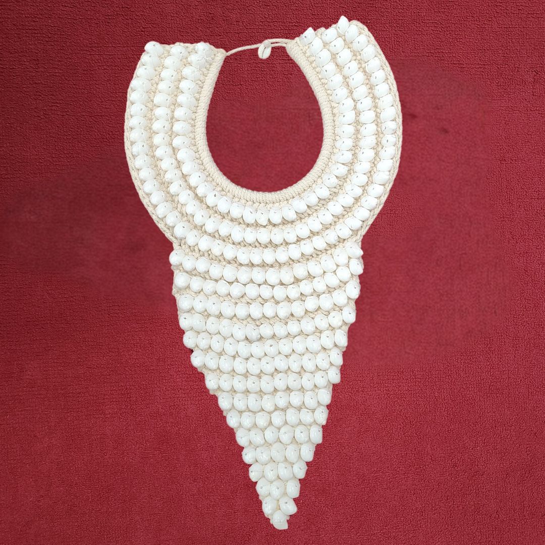 Ivory Elegance Bib Necklace Perfect for Memorial Day 2024