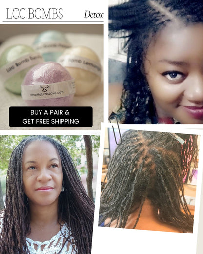 Shampoo Bombs for Locs, Dreadlocks, Braids &amp; Natural Hair