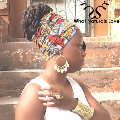 Long Tail Tube Wrap to style and protect Locs, Sisterlocks and Dreadlocks