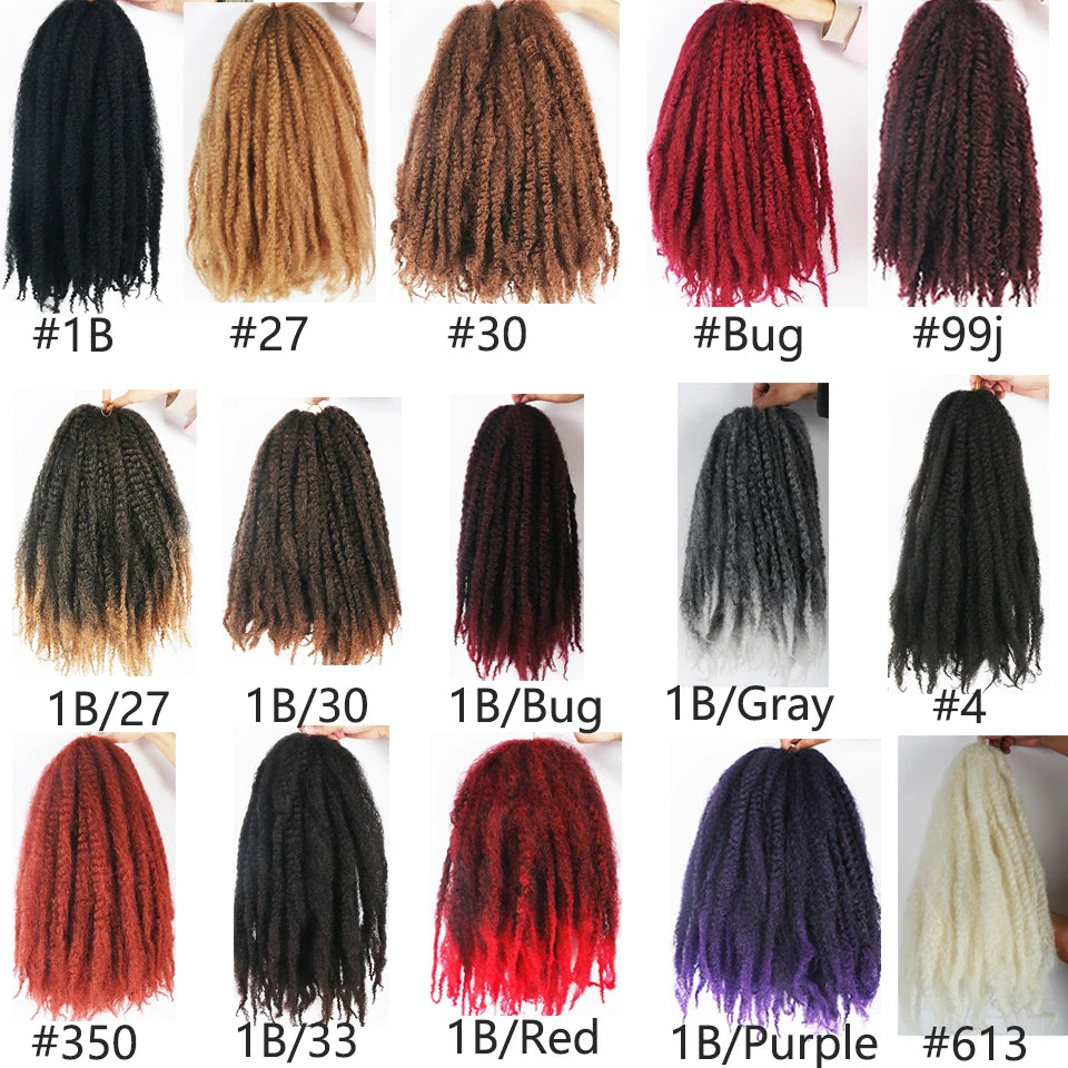  Marley Twist Crochet Hair - MultiColor