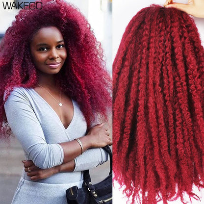  Marley Twist Crochet Hair - Red