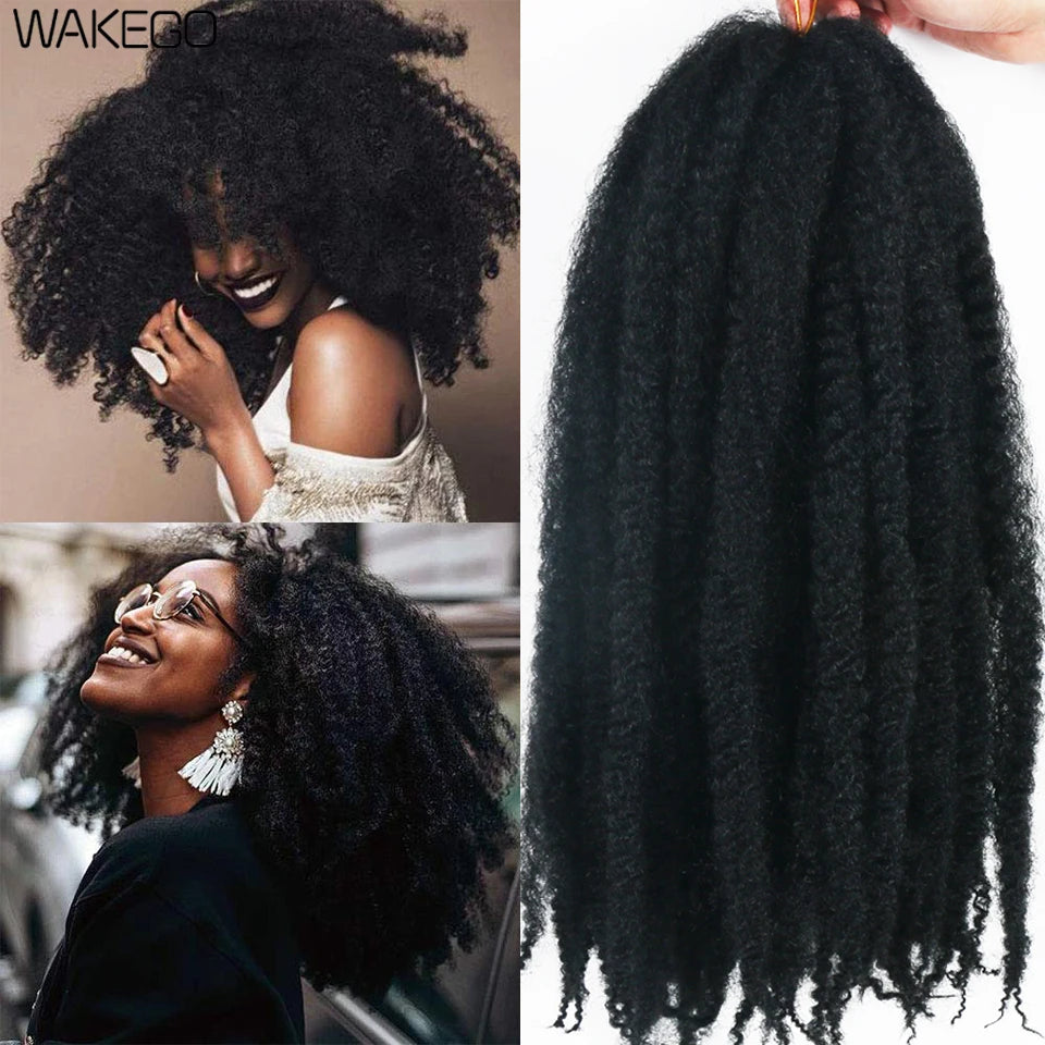Marley Twist Crochet Hair – Black