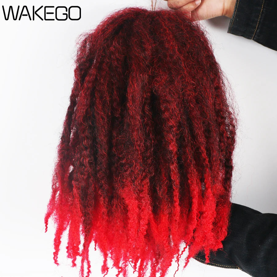 Marley Twist Crochet Hair in Red