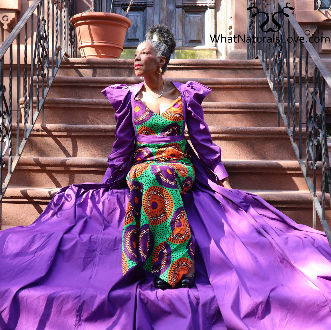 Robe Ankara africaine super élégante avec un train