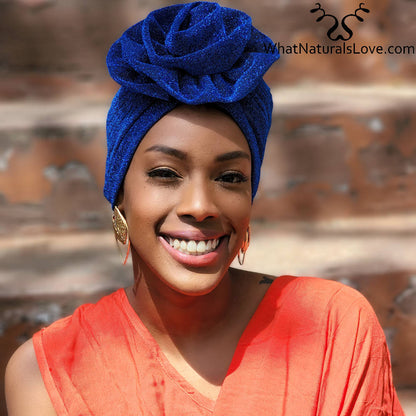 Prewrapped flower turban - WhatNaturalsLove.com
