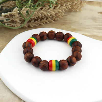 Rasta Beaded Bracelet Set 