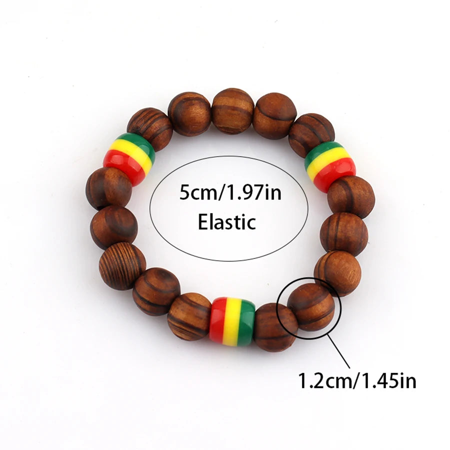 Rasta Beaded Bracelet Set 