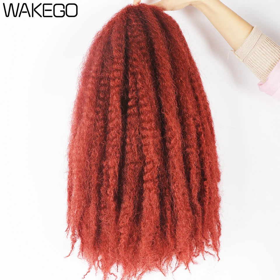 Marley Twist Crochet Hair - Red