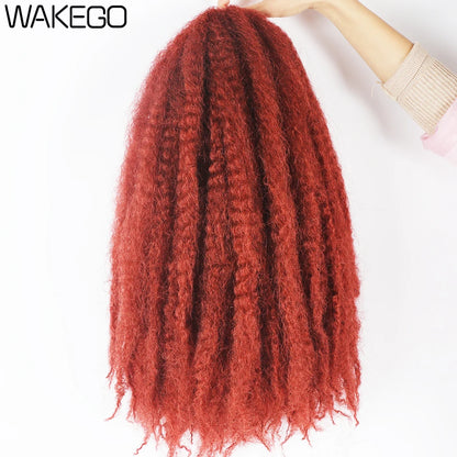 Marley Twist Crochet Hair - Red