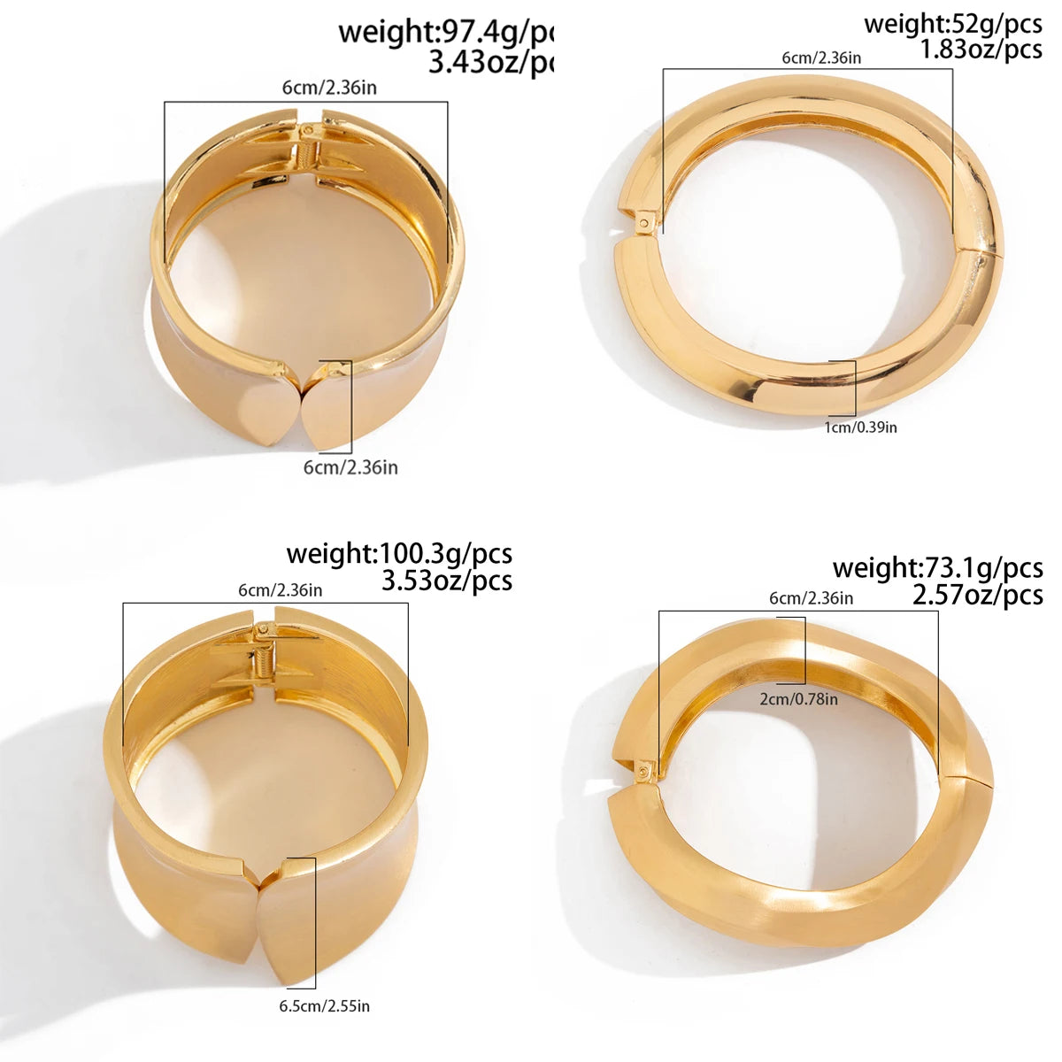The Empress Cuff: A Matching Gold Loc &amp; Wrist Set