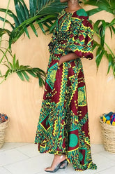 Dashiki Ankara African Maxi Dress