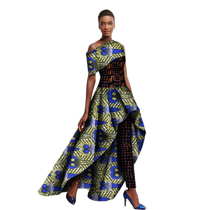 Off-Shoulder Two Piece Ankare Suite for Women
