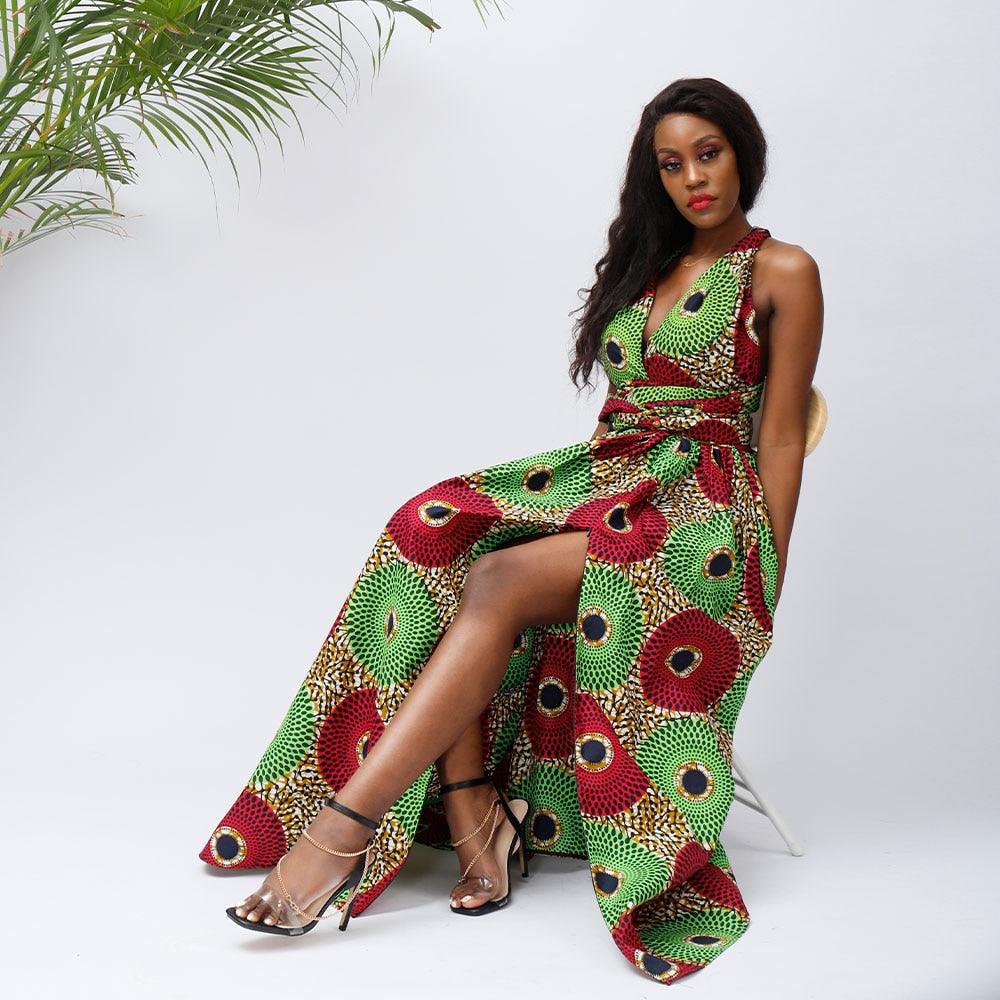 African Infinity Maxi Dress Ankara