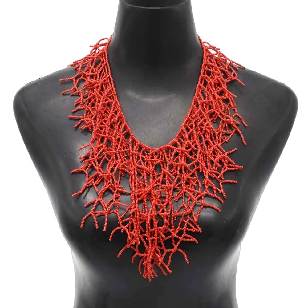 Handmade Boho Ethnic Big Choker Necklace