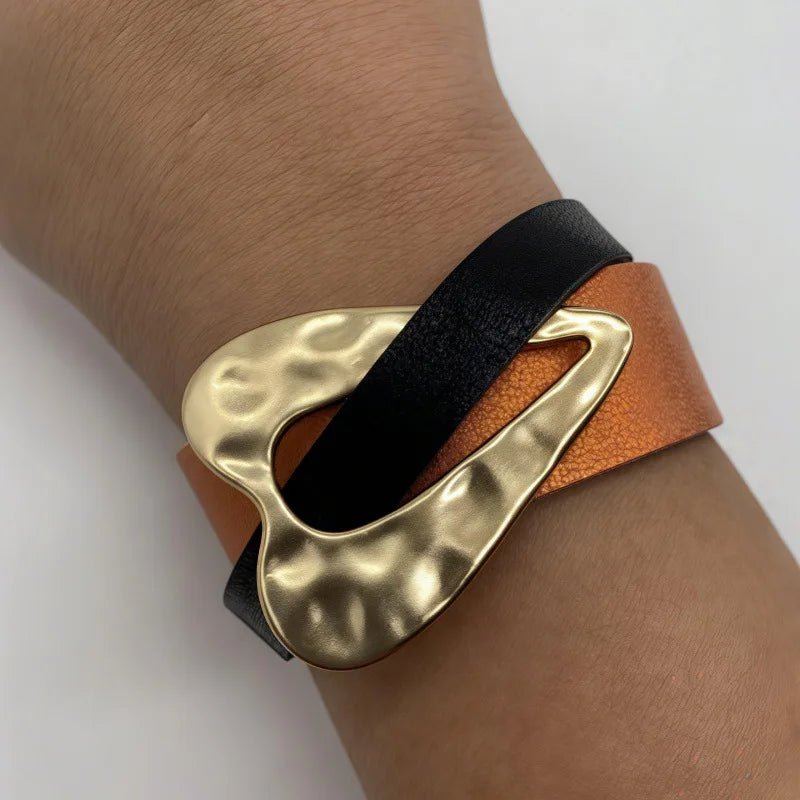 Black Leather Hair Cuff for Locs, Sisterlocks and Dreadlocks