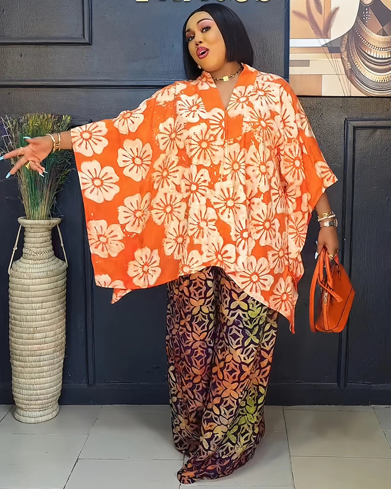African Ankara Pantset Fowy and colorul