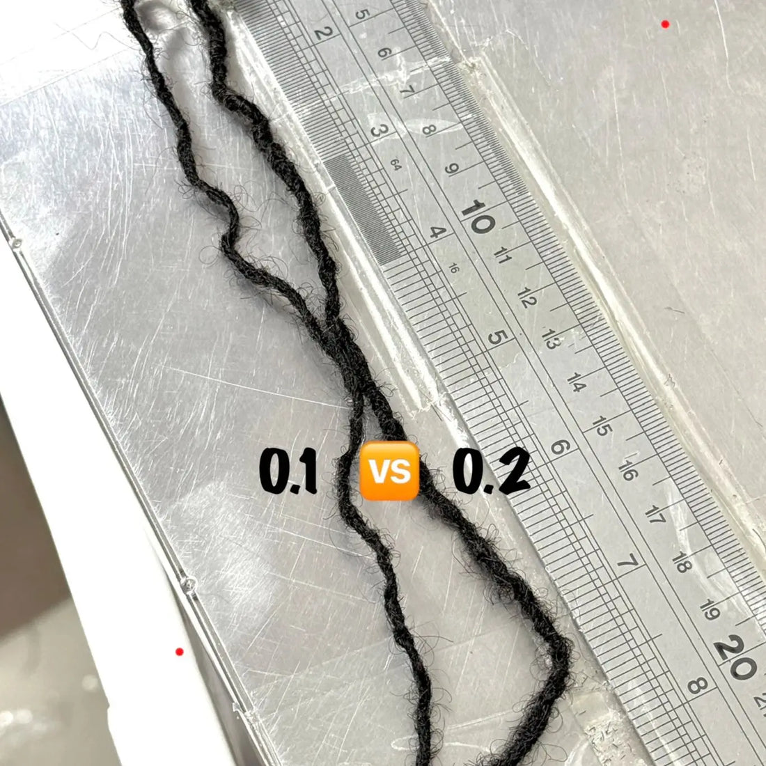 Sister Locs Permanent Human hair Extensions 8 to 18"inches