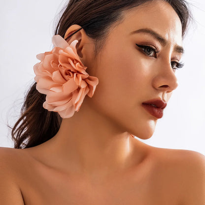 Big Flower Earrings for Women
