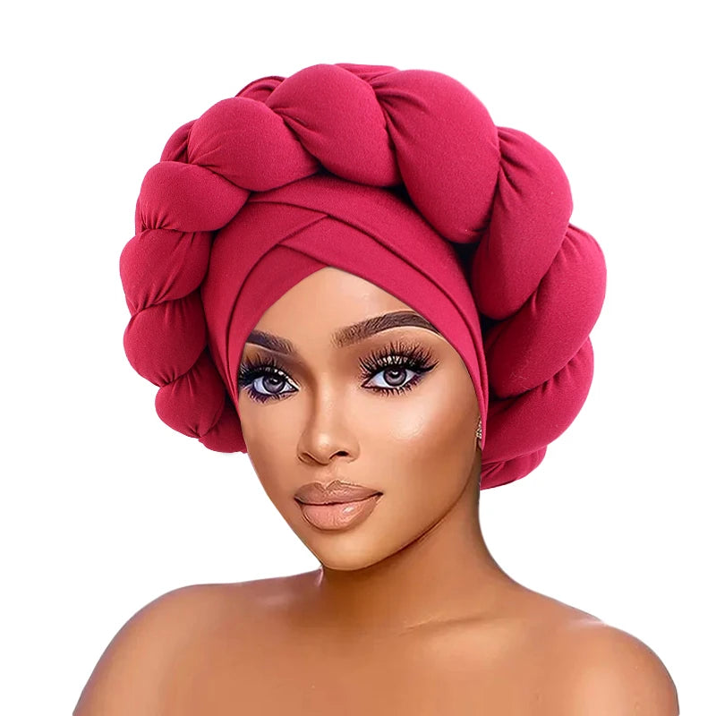 Headwrap with Braided Look – Luxury &amp; Pre-tied