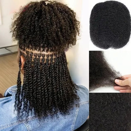 Premium 100% Human Hair Afro Kinky Bulk for Braiding &amp; Twists (50g)