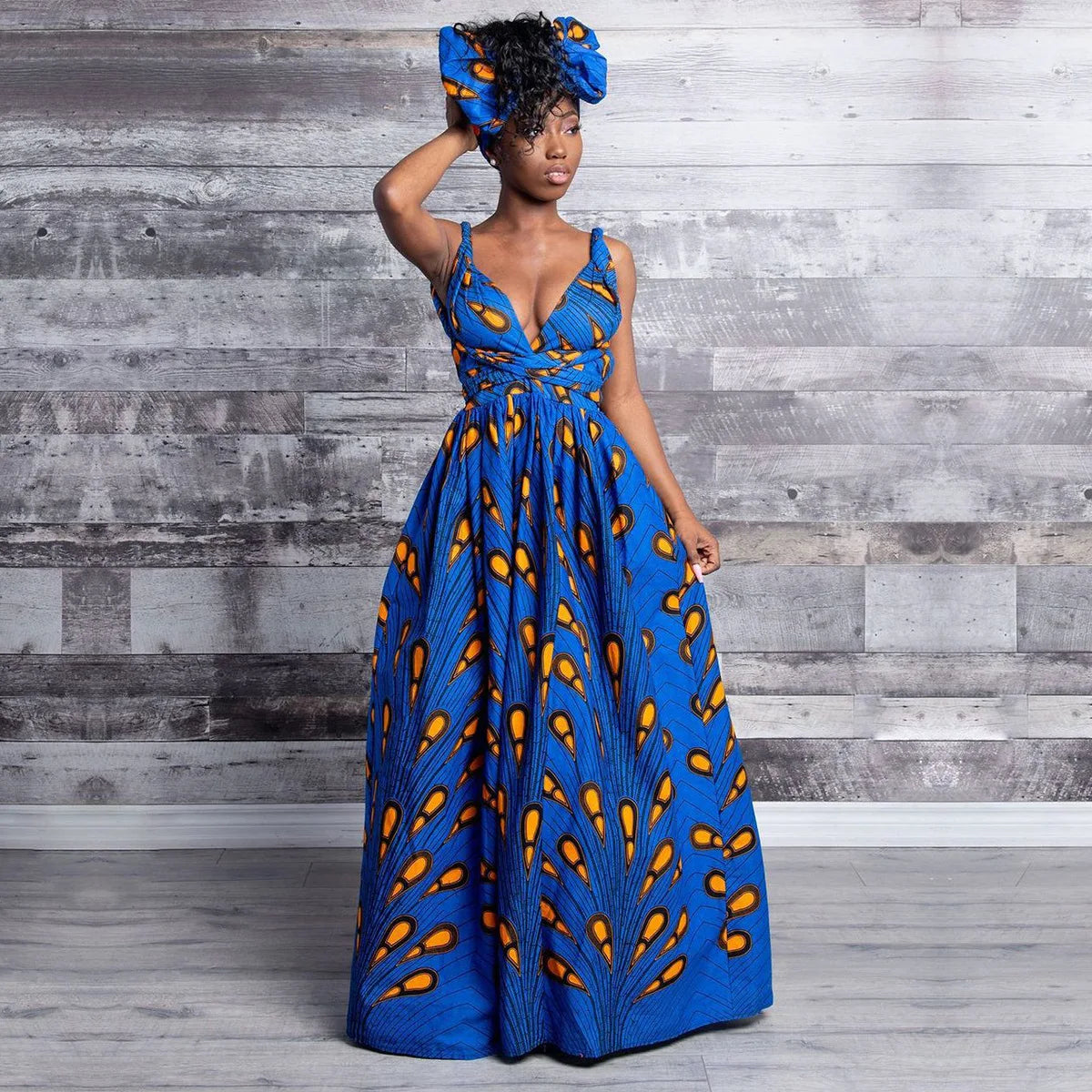 Infinity Maxi Dress Ankara African Print