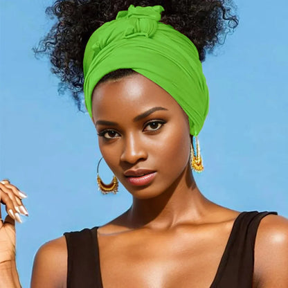 Super Soft Extra Long Breathable Stretchy Jersey Turban Headband